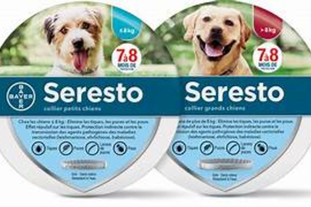 Collier antiparasitaire Seresto® pour chien - PERPIGNAN - BOMPAS - RIVESALTES - CLAIRA - LE BOULOU - CERET - SAINT-ESTEVE