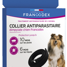 Francodex Collier Antiparasitaire - Efficacité anti-puces 300 jours et anti-tiques 200 jours