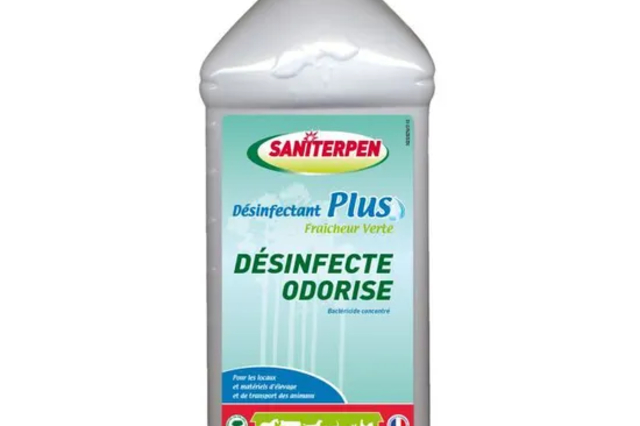 SANITERPEN - Désinfectant Plus Fraîcheur Verte - Désinfectant