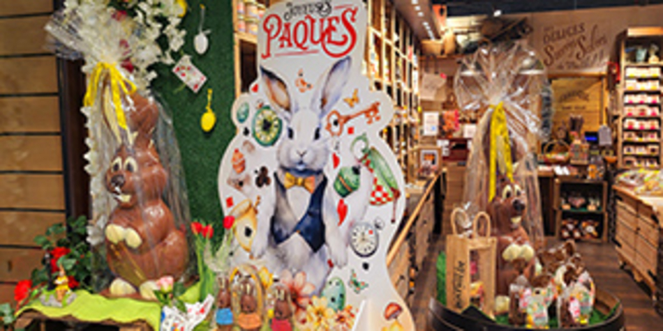 Comptoir de Mathilde Claira Peprignan : produits gourmands, chocolats et épicerie fine. (® SAAM S .Delchambre)