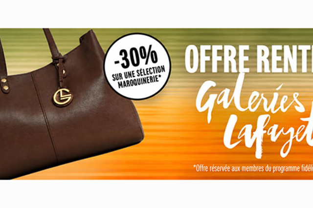 Galeries Lafayette Perpignan - offres de Rentrée