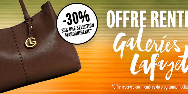 Galeries Lafayette Perpignan - offres de Rentrée