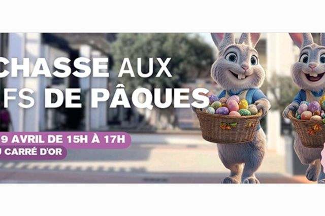 Carré d’Or Perpignan • chasse aux oeufs de Pâques Samedi 19 avril 