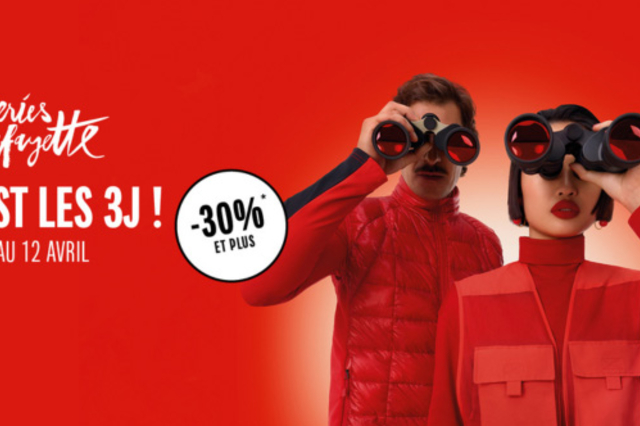 Galeries Lafayette Perpignan • les 3 J jusqu'au 12 avril 2026