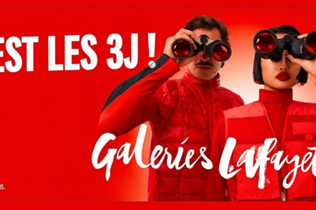 Visuel promotionnel des 3J des Galeries Lafayette Perpignan, du 16 octobre au 1er novembre 2026, avec des remises jusqu'à -40 %.