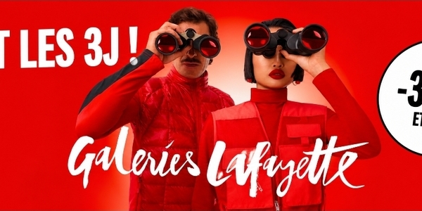 Visuel promotionnel des 3J des Galeries Lafayette Perpignan, du 16 octobre au 1er novembre 2026, avec des remises jusqu'à -40 %.