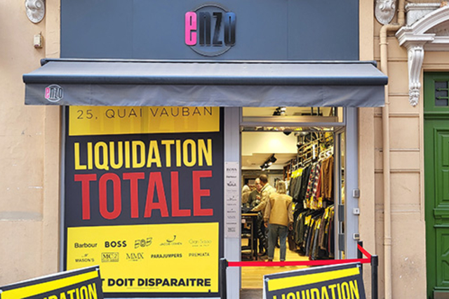 Liquidation totale de votre boutique pour hommes Enzo Perpignan