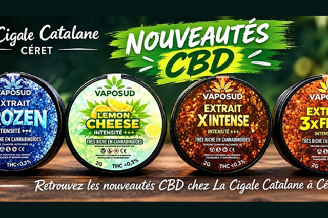 La Cigale catalane Céret : sélection de produits à base de cannabinoïdes - CBD