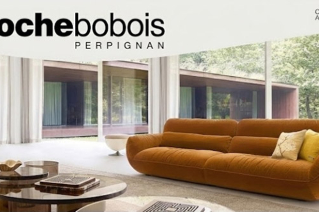 Créations Automne-Hiver 2026 Roche Bobois Perpignan avec canapé et fauteuil design