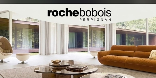 Créations Automne-Hiver 2026 Roche Bobois Perpignan avec canapé et fauteuil design