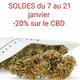 Deli Hemp Perpignan, boutique CBD • remise de -20% sur tout le CBD jusqu'au 21 janvier 2026