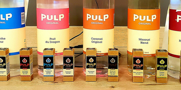 Retrouvez tous les e-liquides Pulp chez Vaper tout simplement Perpignan.