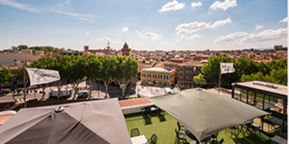 La Terrasse Perpignan Rooftop Restaurant vue panoramique • Galeries Lafayette (® la terrasse)