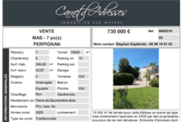 Maison de caractère Perpignan sur 15 000 m²  par Carnet d’adresses Immobilier