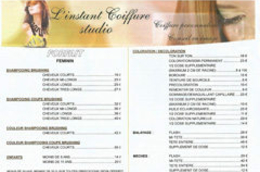 Instant Coiffure Canet en Roussillon présente ses tarifs et prestations 2016 Instant Coiffure Canet en Roussillon présente ses tarifs et prestations 2016